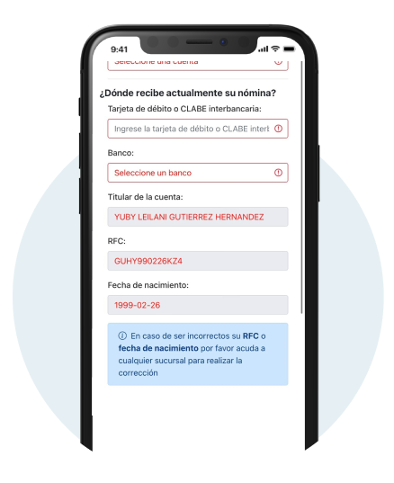 Portabilidad de nómina Santander - Paso 3