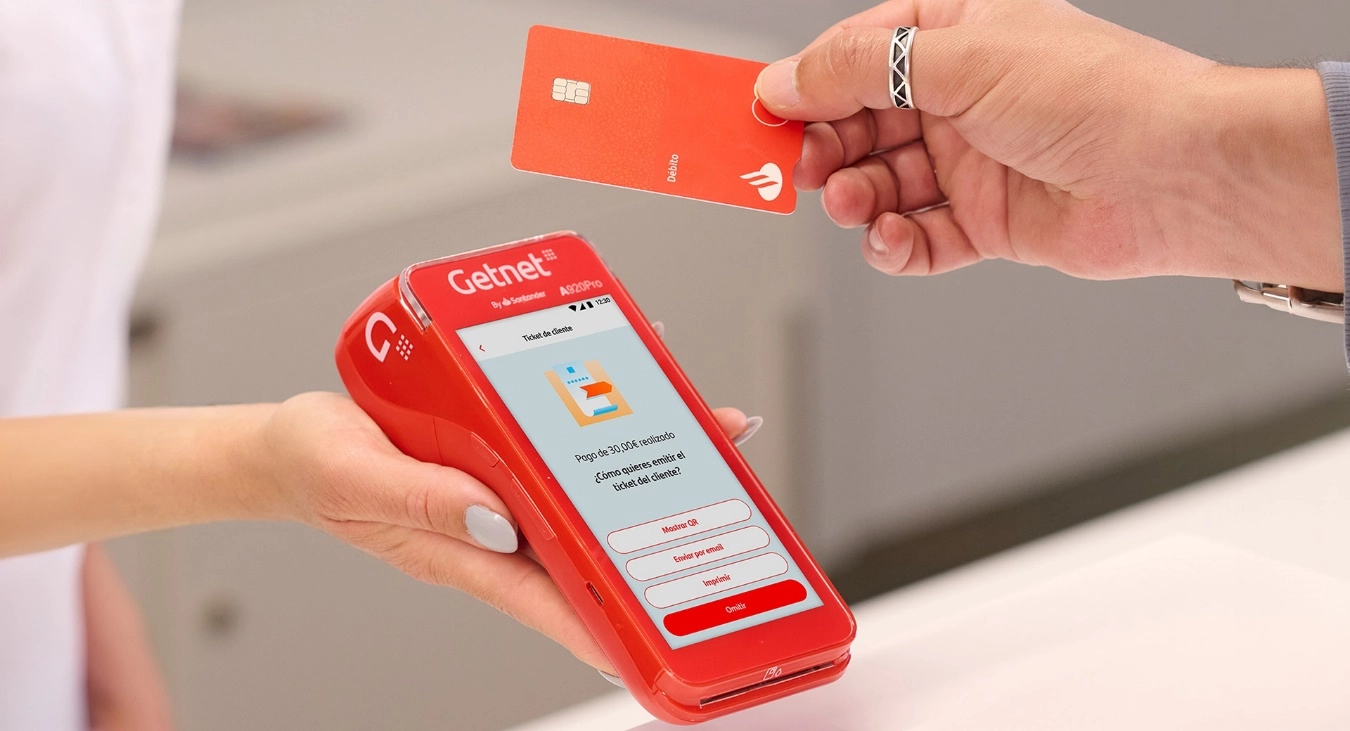 Terminales punto de venta Santander para tu negocio