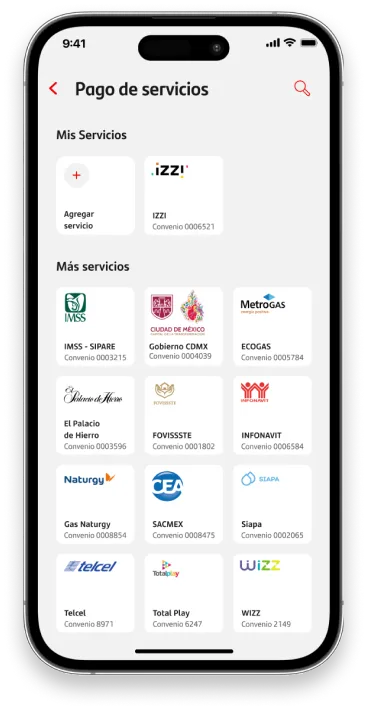 Paga tus servicios desde la app Santander