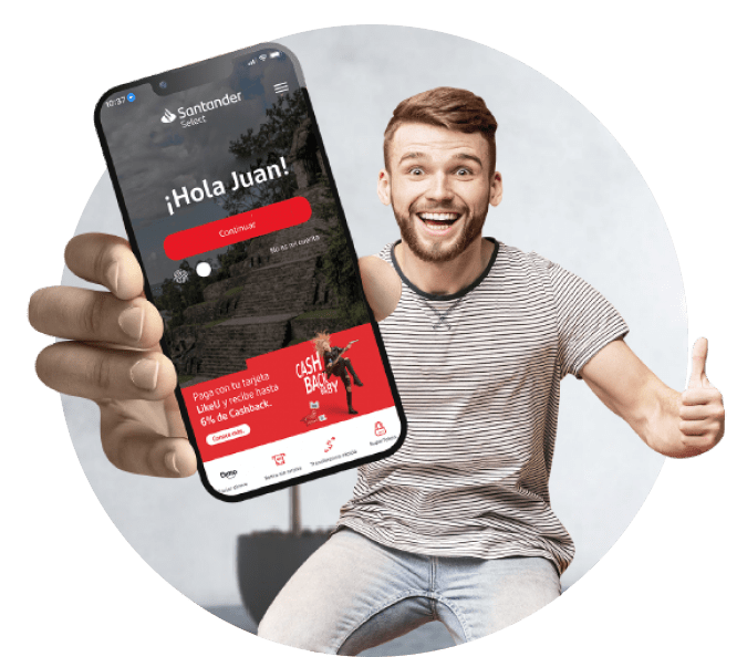Descarga la app de Santander