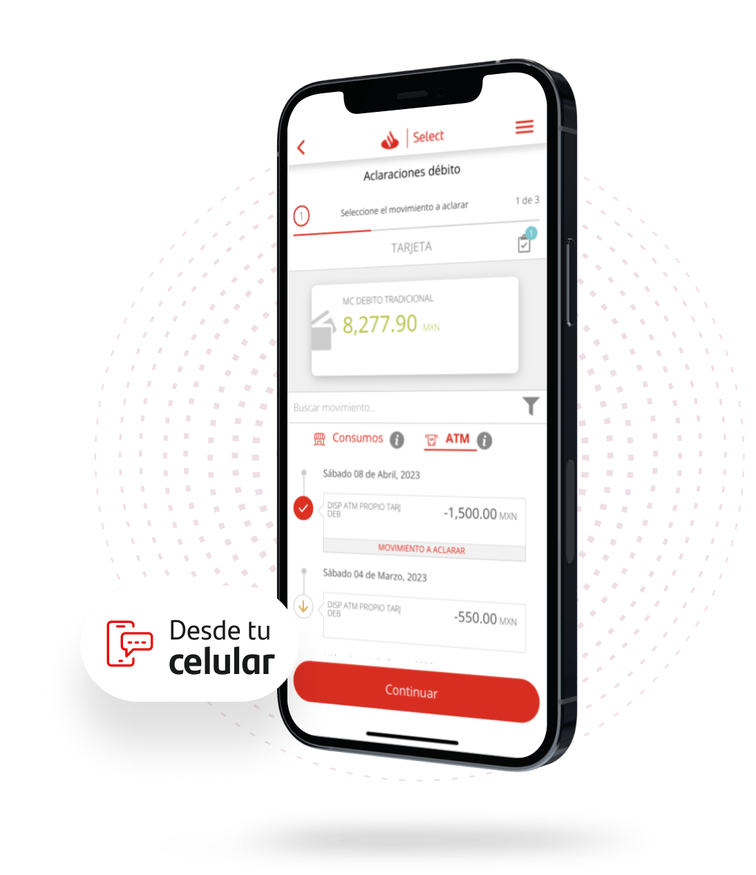 Funciones la app Santander - Aclaraciones