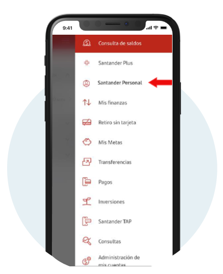 Conoce a tu Banquero Digital desde la app Santander - Paso 2